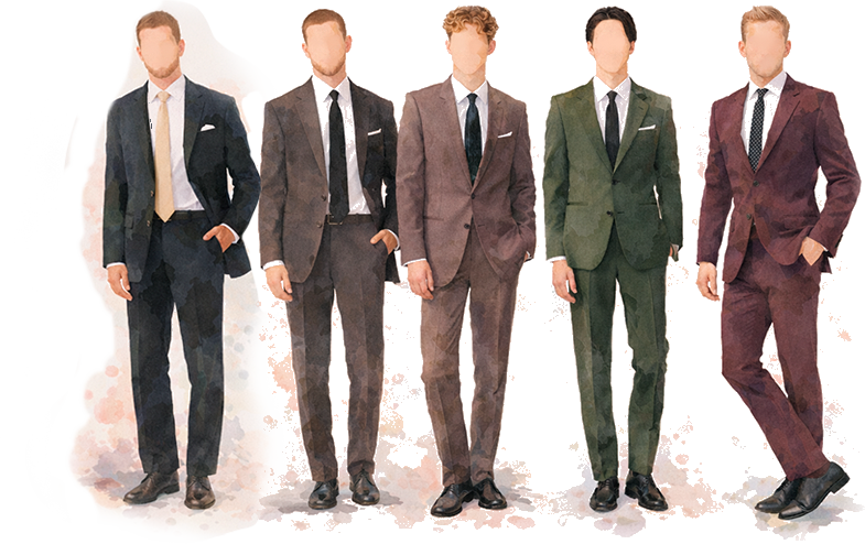 Referencia de trajes para hombres